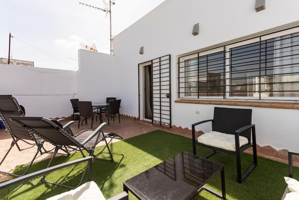 Апартаменты Duplex Con Terrazas En El Centro Эль-Пуэрто-де-Санта-Мария Экстерьер фото